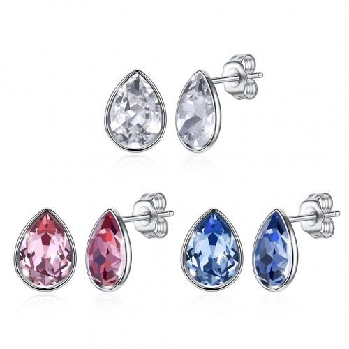 Crystal comes from the swarovski element S925 sterling silver drop earrings