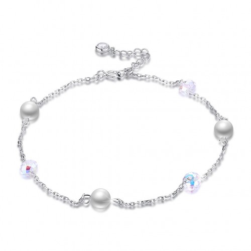 Swarovski element crystal butterfly S925 sterling silver necklace