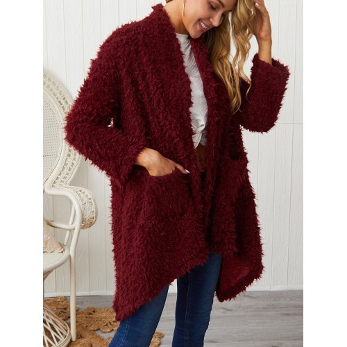 Plush Thicker Long Sleeve Womens Winter Coats