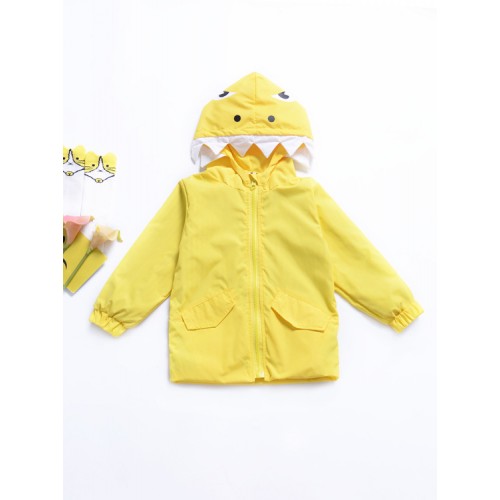 Crocodile Design Hooded Kids Winter Coats