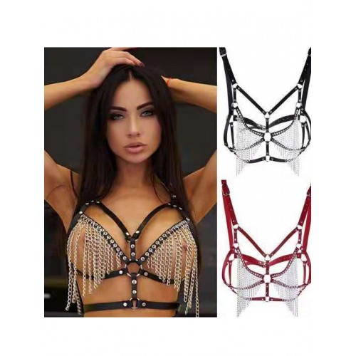 Chain Tassel Adjustable Strap Bra Cover Clothing Accessories